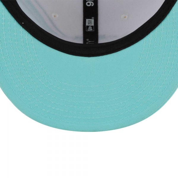 Бейсболка New York Knicks New Era Diagonal Split 9FIFTY - White/Turquoise