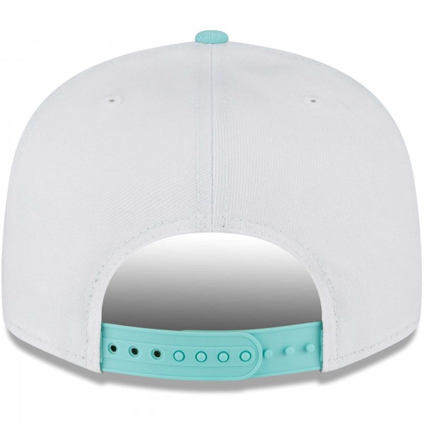 Бейсболка Philadelphia 76ers New Era Diagonal Split 9FIFTY - White/Turquoise