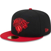 Бейсболка New York Knicks New Era Graffiti UV 59FIFTY - Black/Red