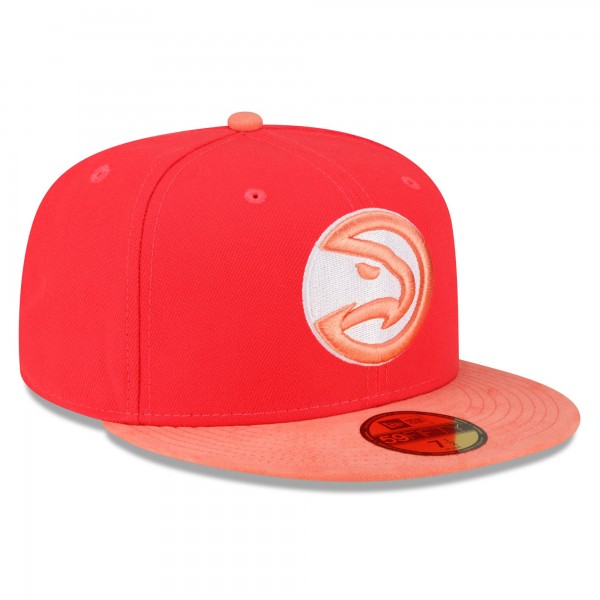 Бейсболка Atlanta Hawks New Era Tonal 59FIFTY - Red/Peach