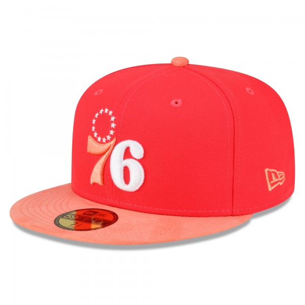 Бейсболка Philadelphia 76ers New EraTonal 59FIFTY - Red/Peach