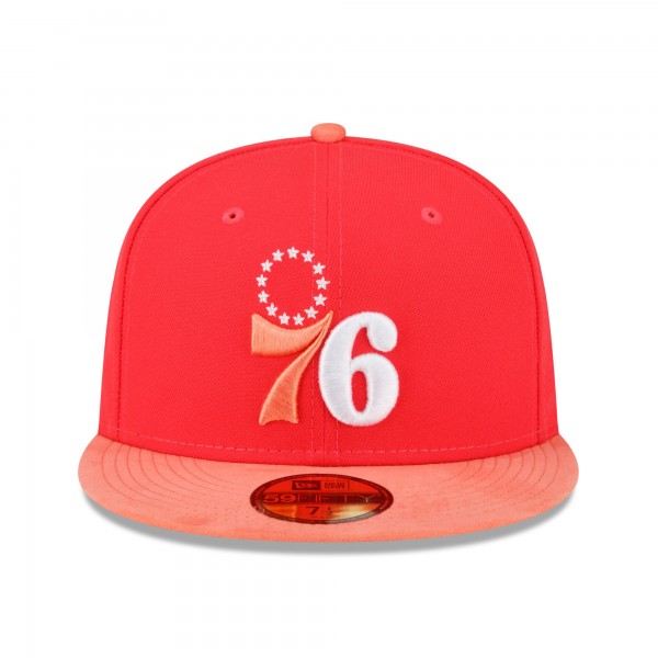 Бейсболка Philadelphia 76ers New EraTonal 59FIFTY - Red/Peach