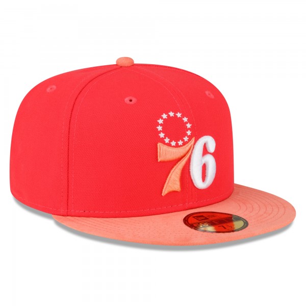 Бейсболка Philadelphia 76ers New EraTonal 59FIFTY - Red/Peach