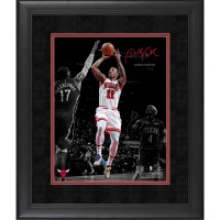 Facsimile Signature Chicago Bulls DeMar DeRozan Authentic Framed 11 x 14 Spotlight Photograph