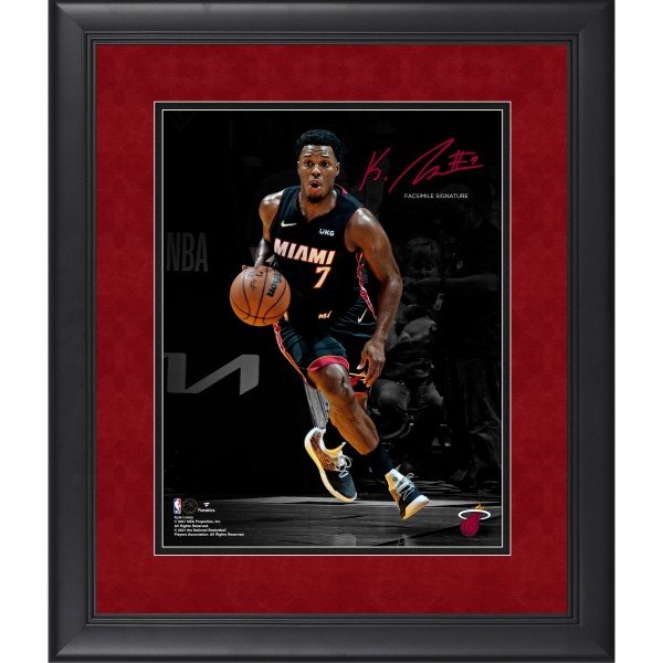 Facsimile Signature Miami Heat Kyle Lowry Authentic Framed 11 x 14 Spotlight Photograph