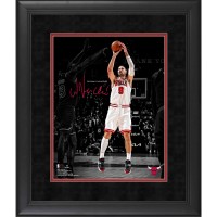 Facsimile Signature Chicago Bulls Nikola Vucevic Authentic Framed 11 x 14 Spotlight Photograph