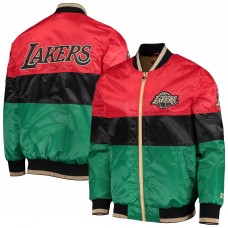 Куртка бомбер Los Angeles Lakers Starter Black History Month NBA 75th Anniversary - Red/Black/Green