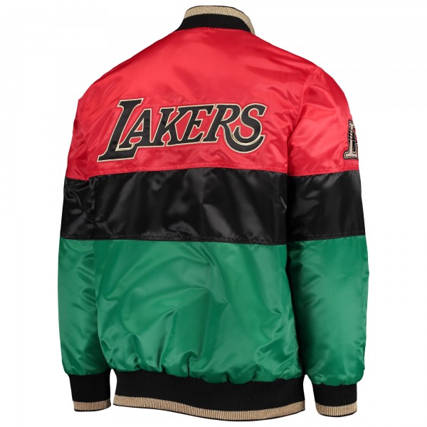 Куртка бомбер Los Angeles Lakers Starter Black History Month NBA 75th Anniversary - Red/Black/Green