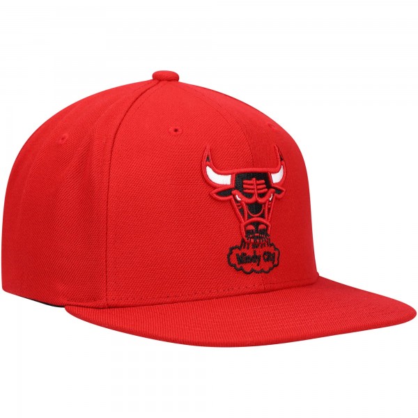 Бейсболка Chicago Bulls Mitchell & Ness English Dropback - Red