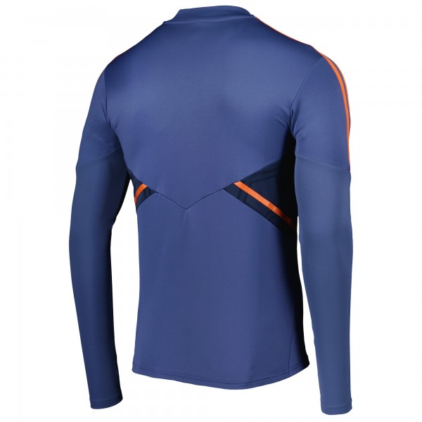 Кофта на короткой молнии Manchester United adidas Team Training AEROREADY - Navy