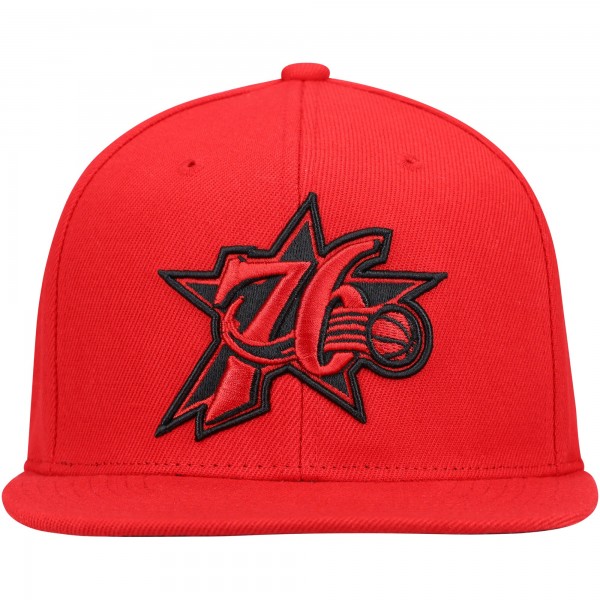 Бейсболка Philadelphia 76ers Mitchell & Ness Hardwood Classics Tonal - Red - официальный мерч NBA