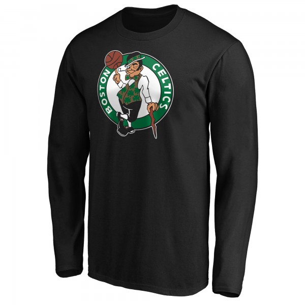 Футболка с длинным рукавом Jaylen Brown Boston Celtics Playmaker Name & Number - Black
