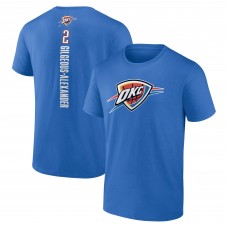 Футболка Oklahoma City Thunder Shai Gilgeous-Alexander Blue Playmaker Name & Number