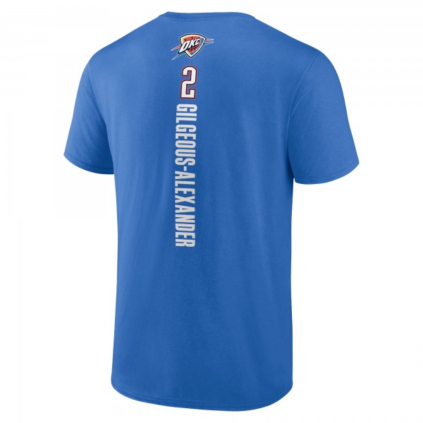 Футболка Oklahoma City Thunder Shai Gilgeous-Alexander Blue Playmaker Name & Number