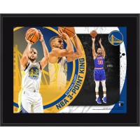 Golden State Warriors Stephen Curry Fanatics Authentic 10.5 x 13 NBA All-Time 3-Point Leader Sublimated Plaque