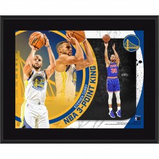 Golden State Warriors Stephen Curry Fanatics Authentic 10.5 x 13 NBA All-Time 3-Point Leader Sublimated Plaque