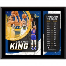 Golden State Warriors Stephen Curry Fanatics Authentic 12 x 15 NBA All-Time 3-Point Leader Sublimated Plaque