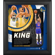 Golden State Warriors Stephen Curry Fanatics Authentic Framed 15 x 17 NBA All-Time 3-Point Leader Collage