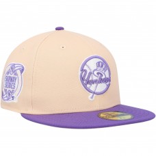 Бейсболка New York Yankees New Era Subway Series Side Patch 59FIFTY - Peach/Purple