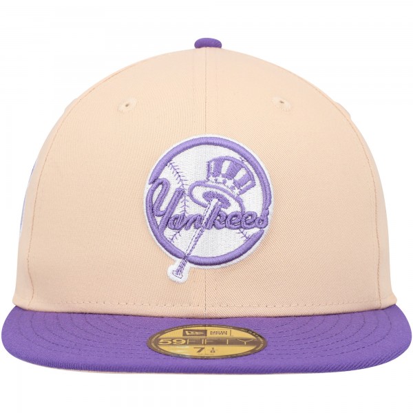 Бейсболка New York Yankees New Era Subway Series Side Patch 59FIFTY - Peach/Purple