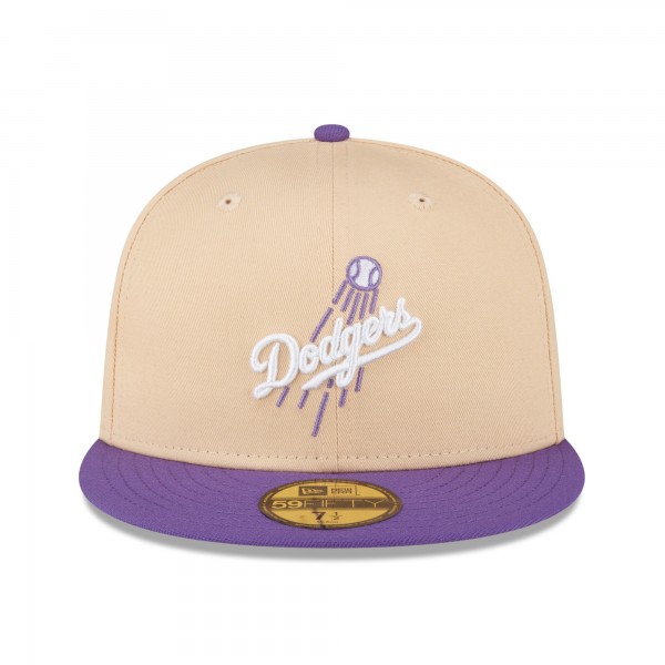 Бейсболка Los Angeles Dodgers New Era 1988 World Series Side Patch 59FIFTY - Peach/Purple