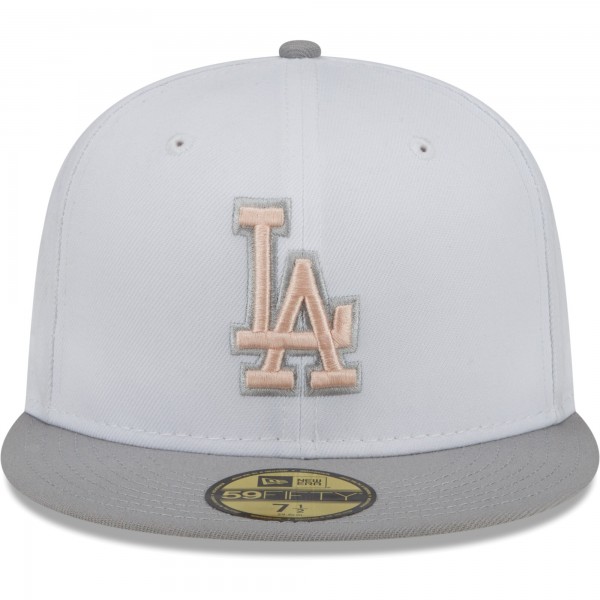 Бейсболка Los Angeles Dodgers New Era 1988 World Series Side Patch Undervisor 59FIFTY - White/Gray