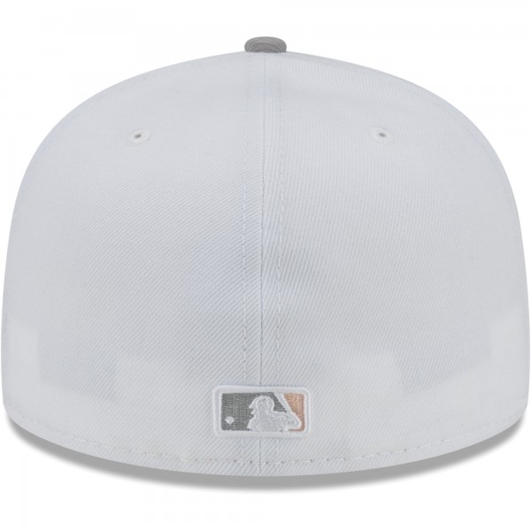 Бейсболка Los Angeles Dodgers New Era 1988 World Series Side Patch Undervisor 59FIFTY - White/Gray