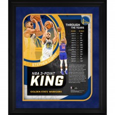 Golden State Warriors Stephen Curry Fanatics Authentic Framed 20 x 24 NBA All-Time 3-Point Leader Collage