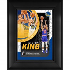 Golden State Warriors Stephen Curry Fanatics Authentic Framed 5 x 7 NBA All-Time 3-Point Leader Collage