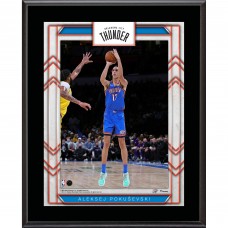 Табличка Oklahoma City Thunder Aleksej Pokusevski Authentic 10.5 x 13 Sublimated Player