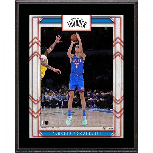 Табличка Oklahoma City Thunder Aleksej Pokusevski Authentic 10.5 x 13 Sublimated Player