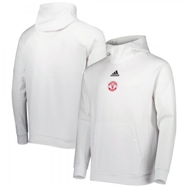 Толстовка Manchester United adidas Travel Scuba Neck - White