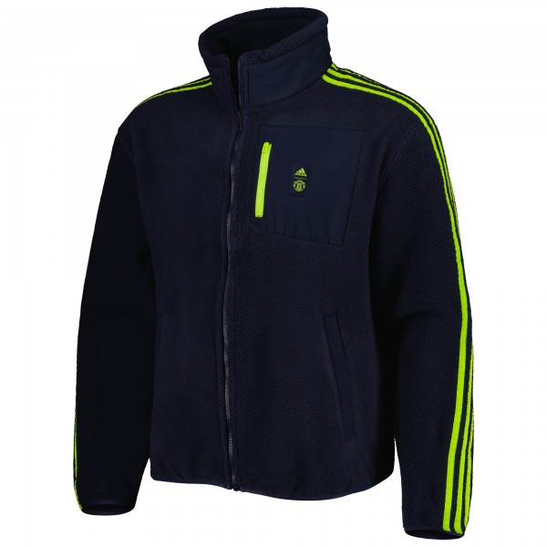 Кофта на молнии Manchester United adidas Lifestyler Fleece - Navy