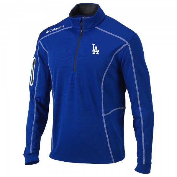 Толстовка на короткой молнии Los Angeles Dodgers Columbia Shotgun Omni-Wick - Royal