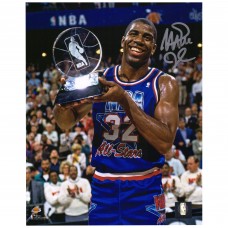 Autographed Los Angeles Lakers Fanatics Authentic 8 x 10 1992 All-Star Game Trophy Photograph