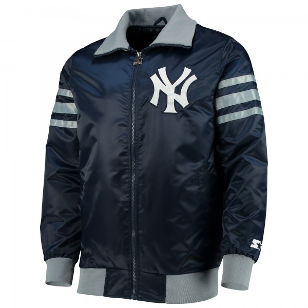 Куртка на молнии New York Yankees Starter The Captain II Varsity - Navy