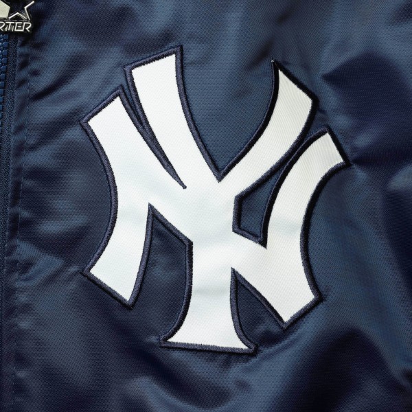Куртка на молнии New York Yankees Starter The Captain II Varsity - Navy