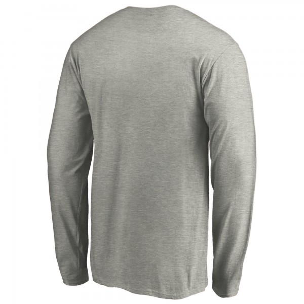 Футболка с длинным рукавом Chicago Bulls Heathered Gray Alternate Team Logo