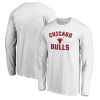 Футболка с длинным рукавом Chicago Bulls White Victory Arch
