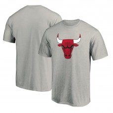 Футболка Chicago Bulls Primary Mascot Logo - Heathered Gray