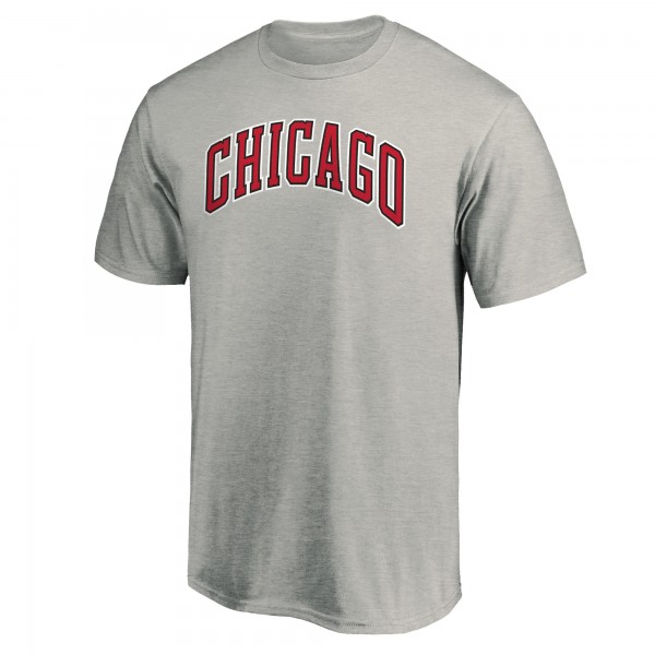 Футболка Chicago Bulls Alternate Logo - Heathered Gray