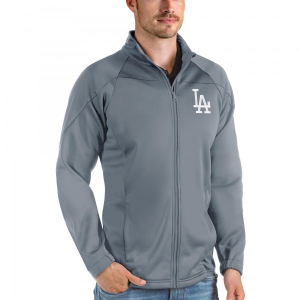 Кофта на молнии Los Angeles Dodgers Antigua Links Golf - Gray