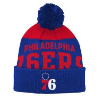 Шапка с помпоном Philadelphia 76ers Youth Collegiate Arch Knit - Royal