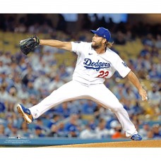 Unsigned Los Angeles Dodgers Clayton Kershaw Fanatics Authentic Pitching vs. Brewers Photograph