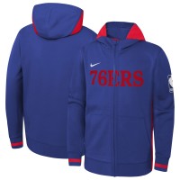 Толстовка на молнии Philadelphia 76ers Nike Youth Courtside Showtime Performance - Royal