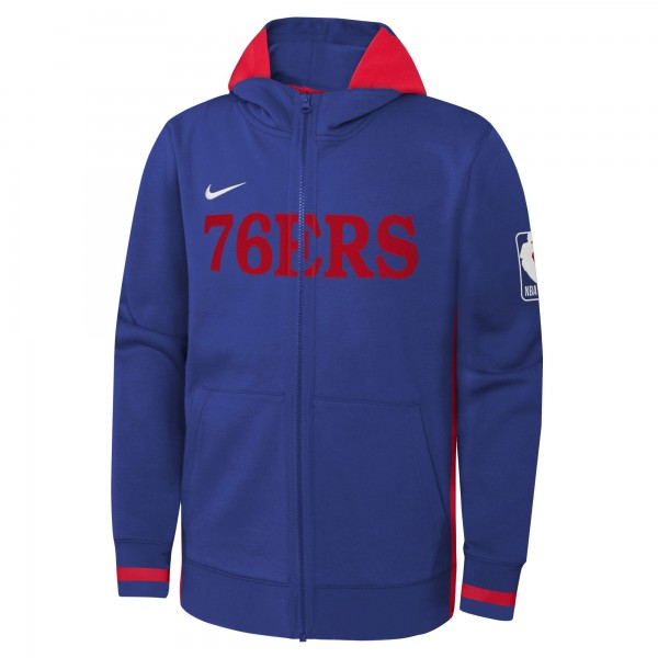 Толстовка на молнии Philadelphia 76ers Nike Youth Courtside Showtime Performance - Royal