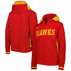 Толстовка на молнии Atlanta Hawks Nike Youth Courtside Showtime Performance - Red