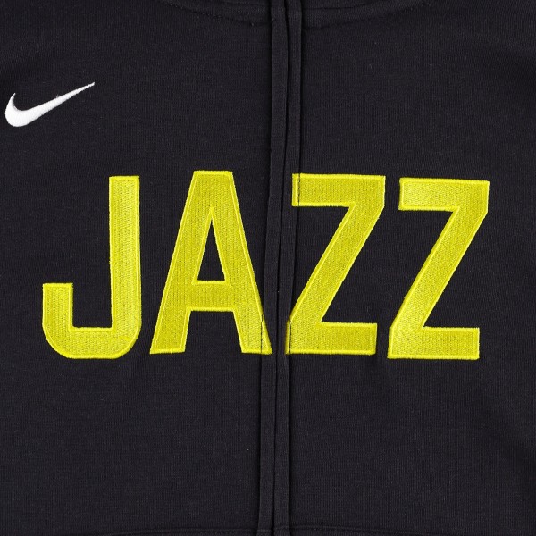 Толстовка на молнии Utah Jazz Nike Youth Courtside Showtime Performance - Black