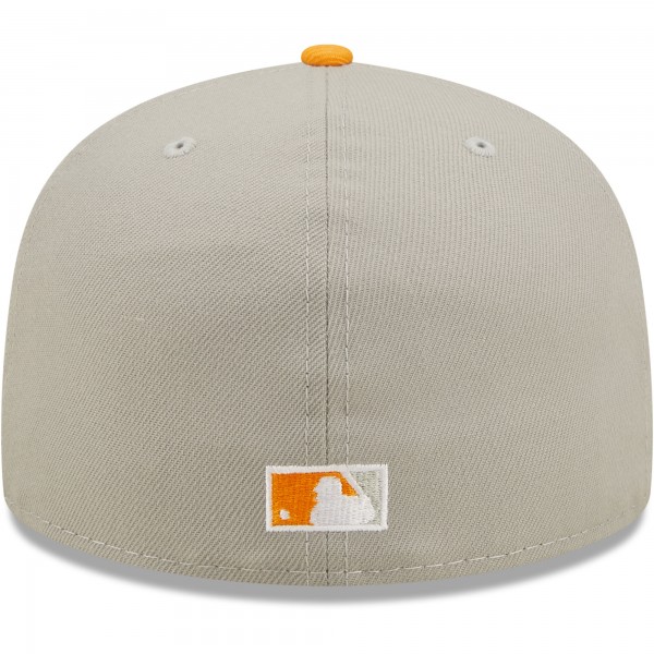 Бейсболка Los Angeles Dodgers New Era 2020 World Series Cooperstown Collection Undervisor 59FIFTY - Gray/Orange