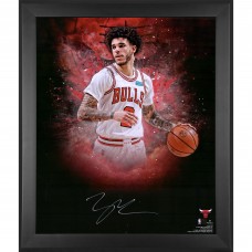 Autographed Chicago Bulls Lonzo Ball Fanatics Authentic Framed 20 x 24 In-Focus Photograph
